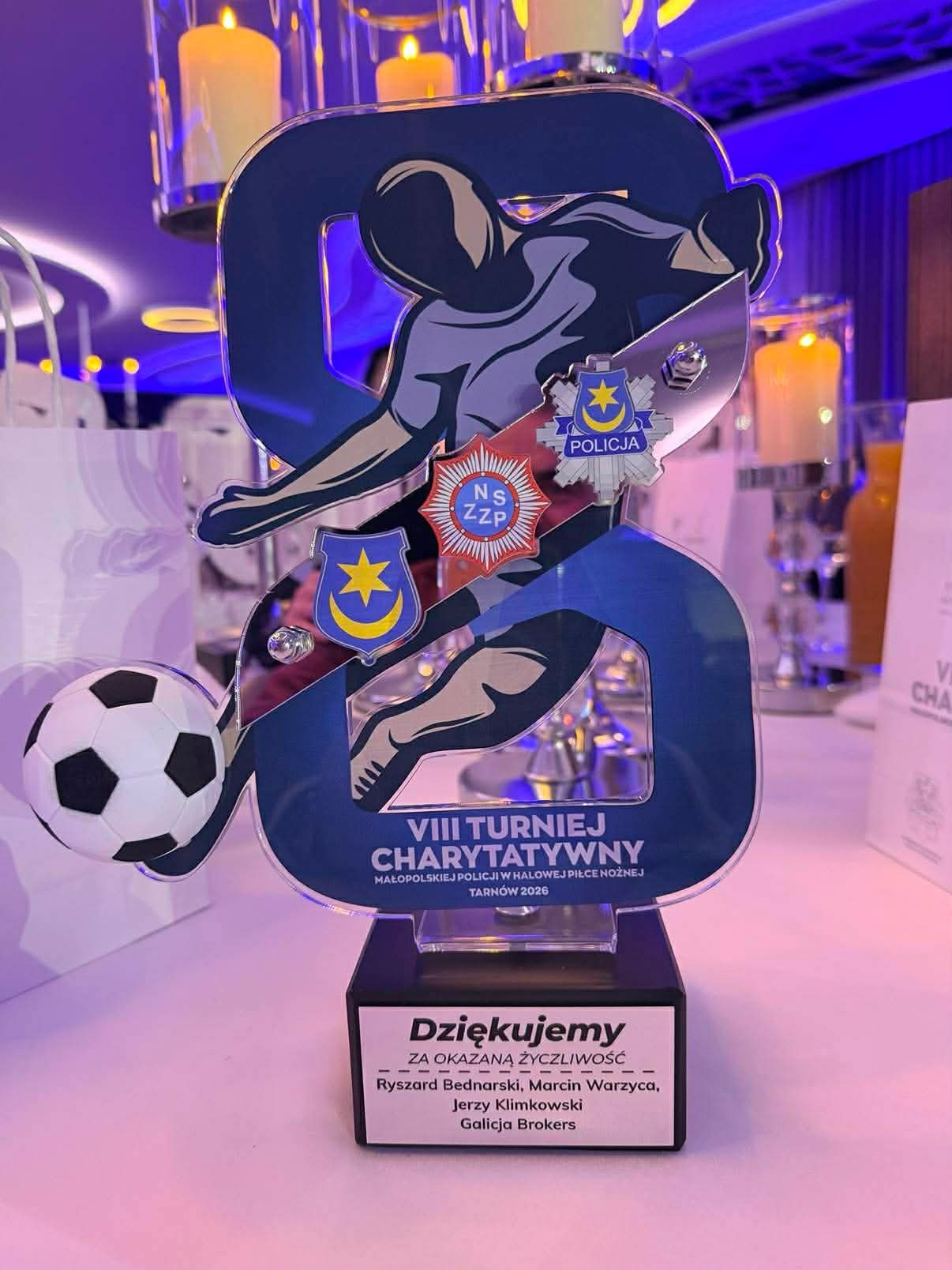 8th Charity Tournament of the Małopolska Police in Indoor Football in Tarnów.